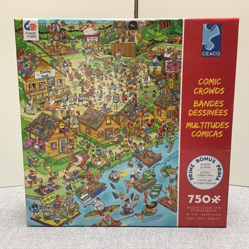 BRAND NEW ! CEACO 750 pces - COMIC CROWDS - The Campsite